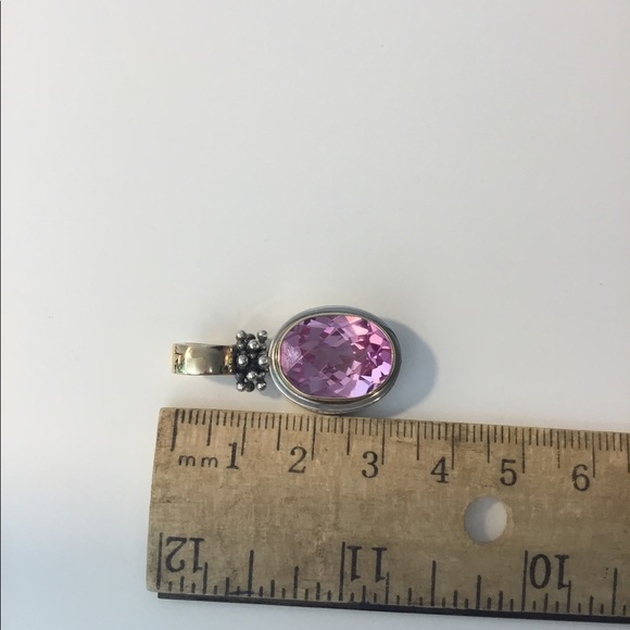 Michael Dawkins Pink Topaz Necklace Enhancer - Picture 4 of 5